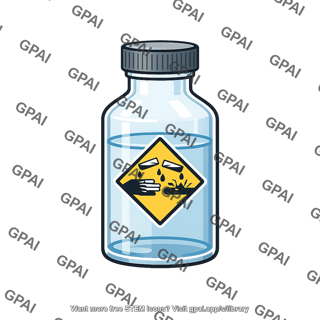 Corrosive liquid vial
