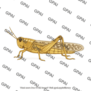 Desert locust schistocerca gregaria male