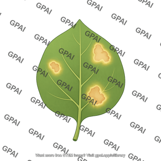Nicotiana benthamiana leaf with cell death