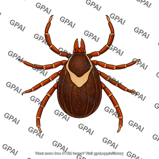 Hyalomma marginatum male
