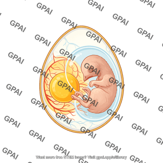 Chicken embryo 14 day in egg