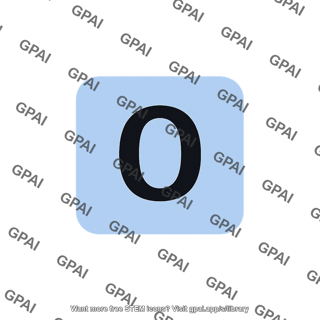 Oxygen symbol tile