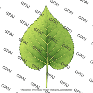Leaf cordate serrate