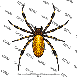 Golden silk spider female