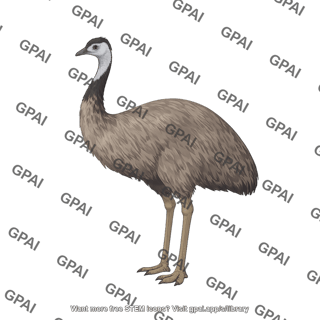 Emu dromaius novaehollandiae