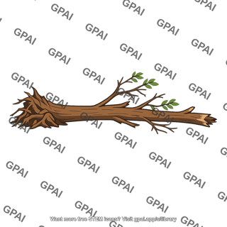 Toppled tree