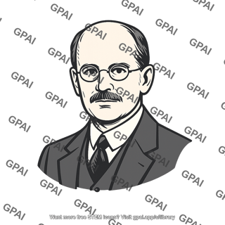 Scholarly man portrait