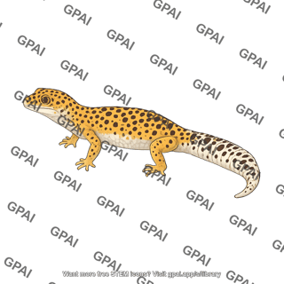 Common leopard gecko eublepharis macularius