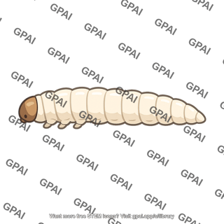 Yucca moth larva