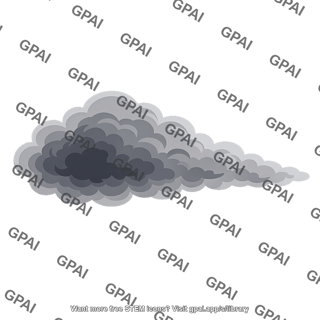 Air pollution plume