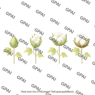 Cotton plant boll development