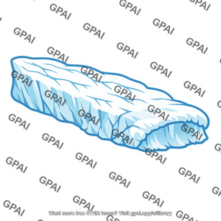 Glacial ice block
