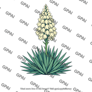 Yucca plant flowering