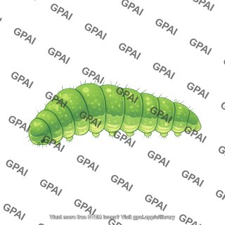 Common blue butterfly caterpillar 2