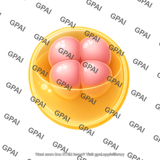Zebrafish embryo 03b. 4 cell stage cross section
