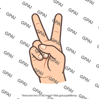 Peace sign gesture