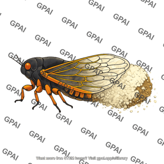 Periodical cicada massospora infection stage i 715