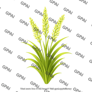 Rice plant milk stage