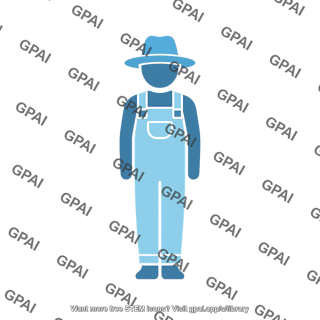 Farmer standing symbol