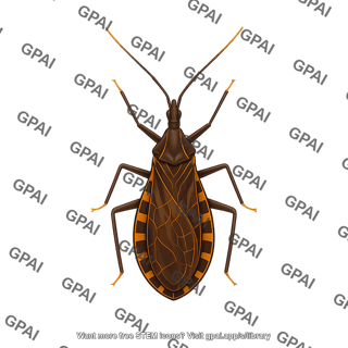 Kissing bug triatoma gerstaeckeri