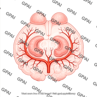 Mouse brain coronal arteries