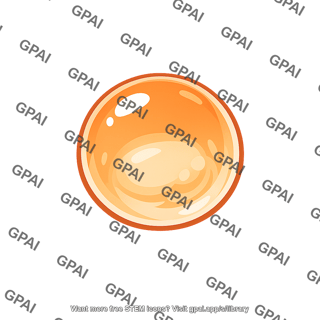 Glossy orange sphere