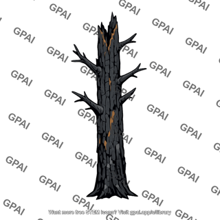 Burned tree