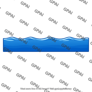 Body of water surface side view