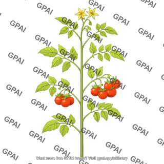 Tomato plant with fruit
