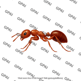 Red imported fire ant worker solenopsis invicta lateral