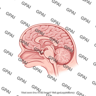 Canine brain sagittal