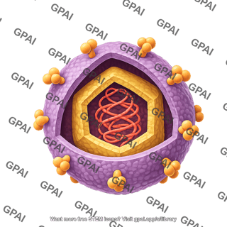 Phi 6 bacteriophage cross section