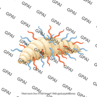 Entomogenous nematode life cycle 5. infective juveniles emerge from cadaver
