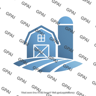Farm symbol with field