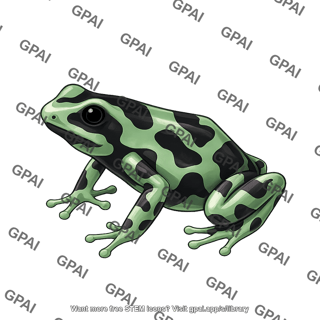 Poison dart frog dendrobates auratus