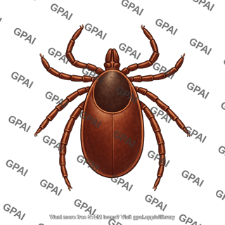 Tick deer tick male