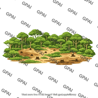 Amazon rainforest degraded