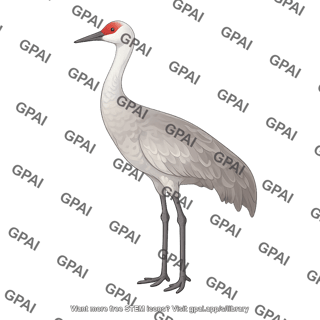Sandhill crane antigone canadensis
