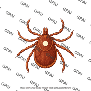 Lone star tick amblyomma americanum female