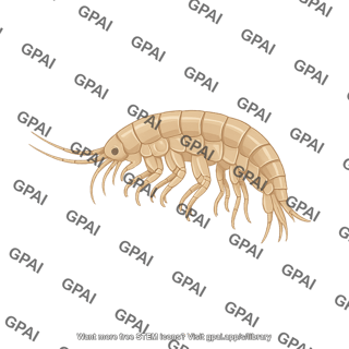 Amphipod gammarus pulex male