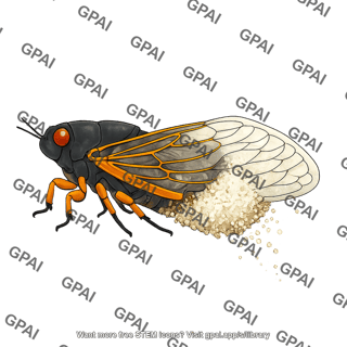 Periodical cicada massospora infection stage ii 406