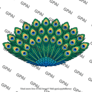 Peacock tail display