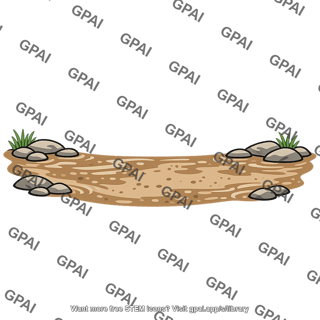 Sandy ground with rocks