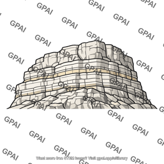 Limestone mountain deposit