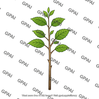Deciduous tree seedling