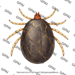Cattle tick rhipicephalus microplus female engorged 938