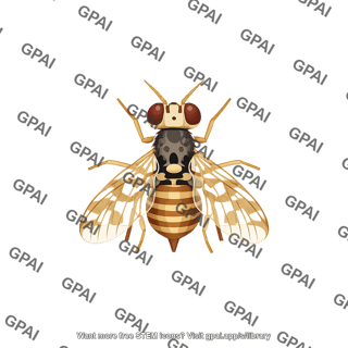 Mediterranean fruit fly female ceratitis capitata
