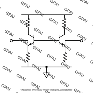 Bipolar differential amplifier emitter degenerated