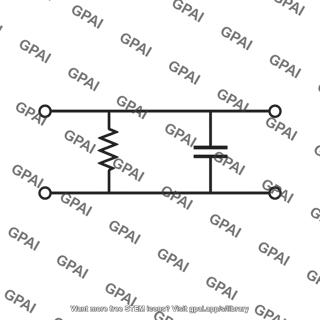 Parallel resistor capacitor network