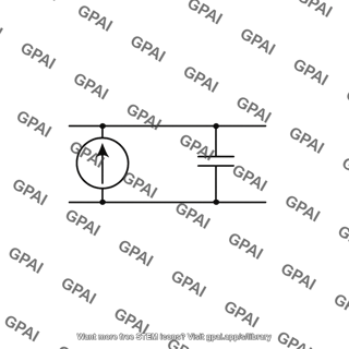 Current source with output capacitance